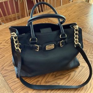 Excellent Michael Kors Hamilton Pebble Leather Shoulder/Satchel Handbag